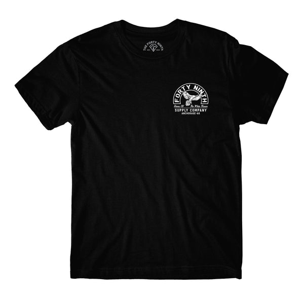 Home Of The White Raven Black T-Shirt