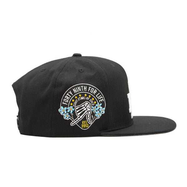 Forty Ninth For Life Black Snapback Hat