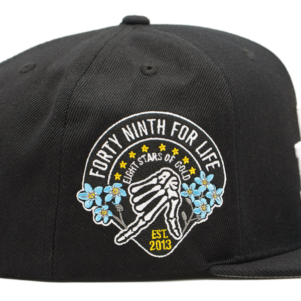 Forty Ninth For Life Black Snapback Hat