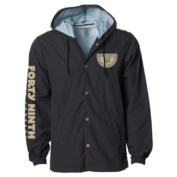The Dead Fish Black Hooded Coaches Jacket