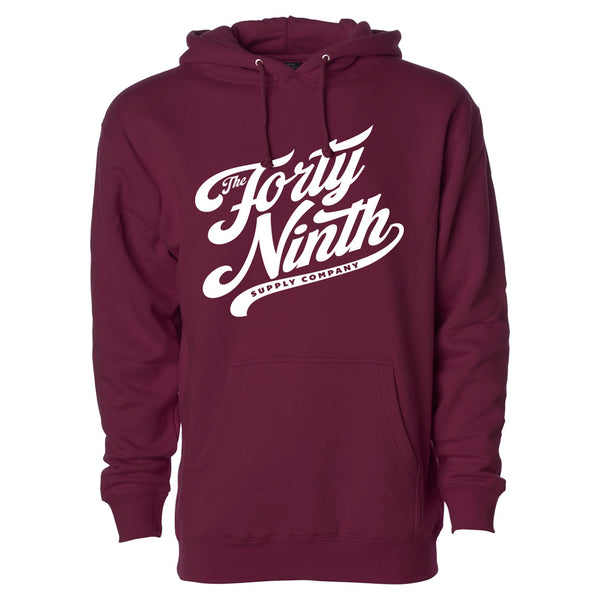Forty Ninth Script Maroon Hoodie