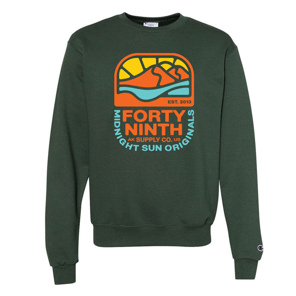 Midnight Sun Originals Forest Green Crewneck