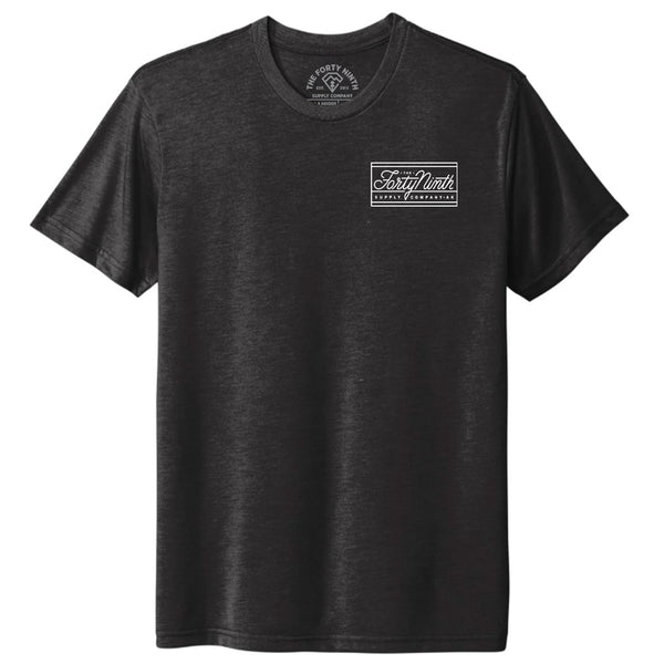 The Standard Logo Premium Tri-Blend Black T-Shirt