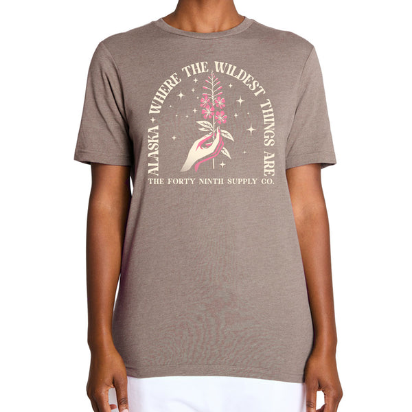 Where The Wildest Things Are Womens Brown Heather T-Shirt