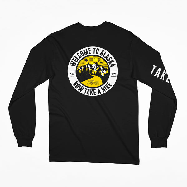 Take A Hike Long Sleeve Black T-Shirt