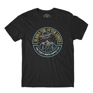 Greetings From Alaska Black T-Shirt