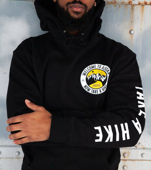 Take A Hike Black Hoodie