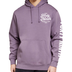 Forty Ninth Script Lavender Hoodie