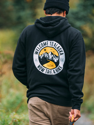 Take A Hike Black Hoodie