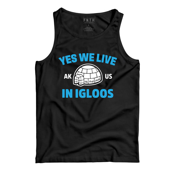 Yes We Live In Igloos White Tank Top