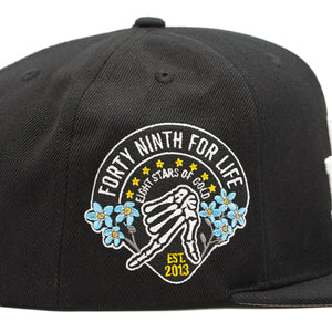 Forty Ninth For Life Black Snapback Hat