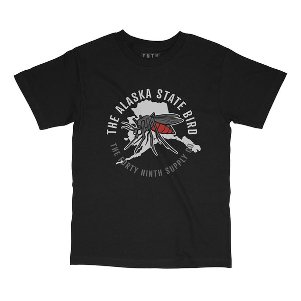 Alaska State Bird Black T-Shirt