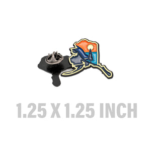 Alaska Sunset Pin