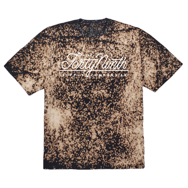 True Logo Bleached Black T-Shirt