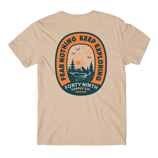 Fear Nothing Keep Exploring Tan T-Shirt