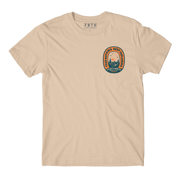 Fear Nothing Keep Exploring Tan T-Shirt