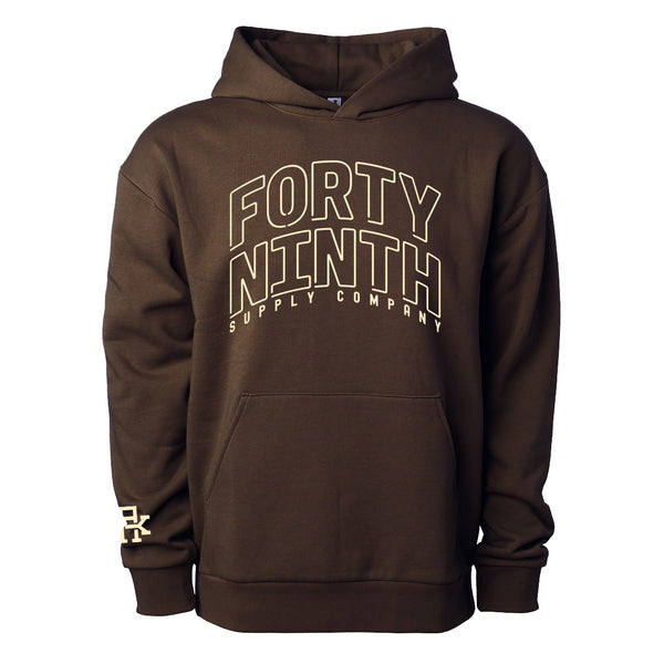 Forty Ninth Laser Brown Hoodie