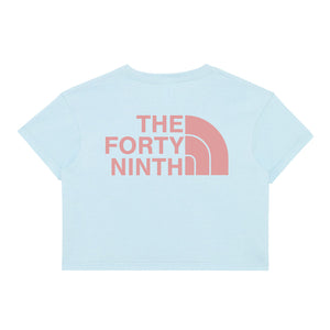 Forty Ninth Peak Baby Blue Crop T-Shirt