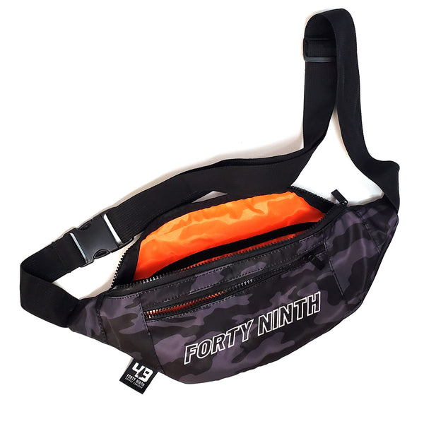 Forty Ninth Black Camo Waist Pack