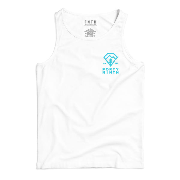 Diamonds & Woods White Tank Top