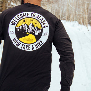 Take A Hike Long Sleeve Black T-Shirt