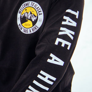 Take A Hike Long Sleeve Black T-Shirt