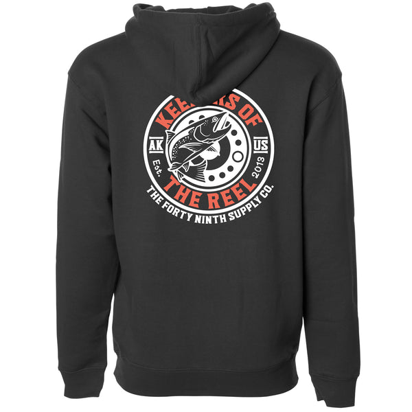 Keepers Of The Reel Black Hoodie