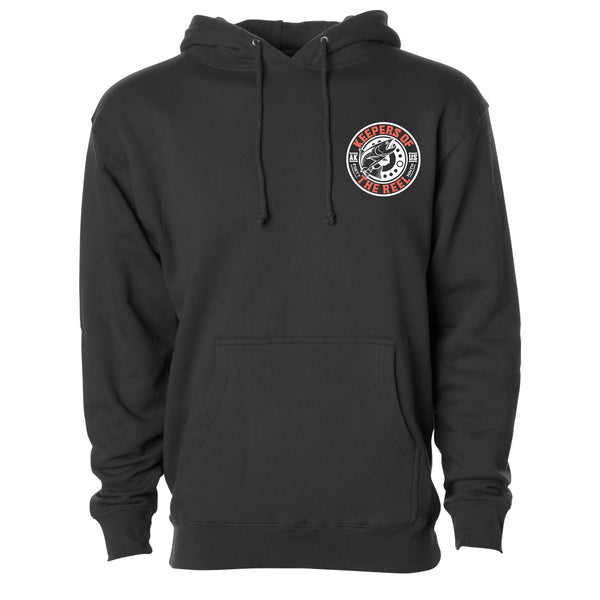 Keepers Of The Reel Black Hoodie