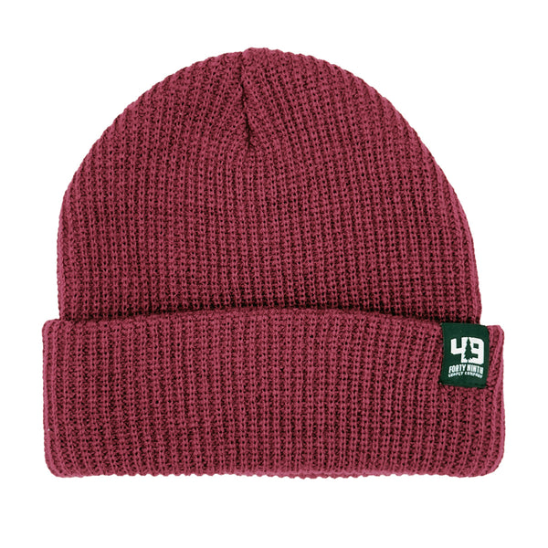 The Knik Maroon Beanie