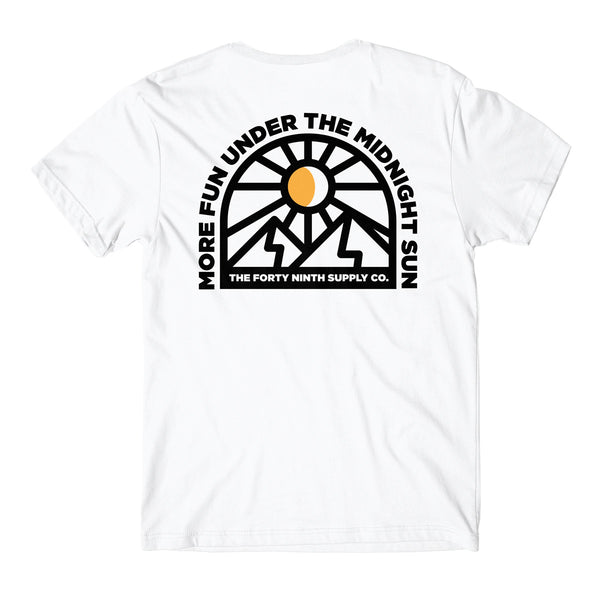 Under The Midnight Sun White T-Shirt