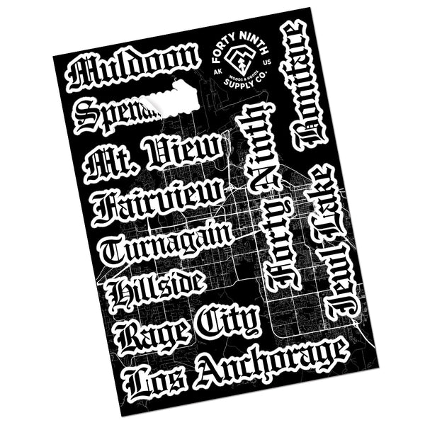 Neighborhoods Sticker Sheet