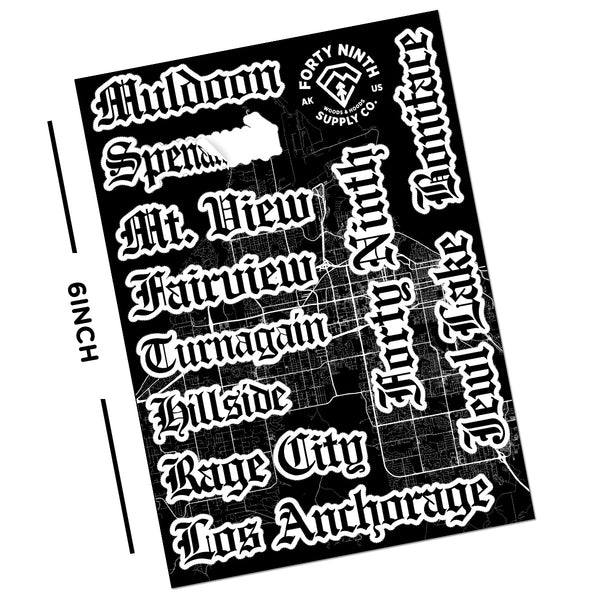 Neighborhoods Sticker Sheet