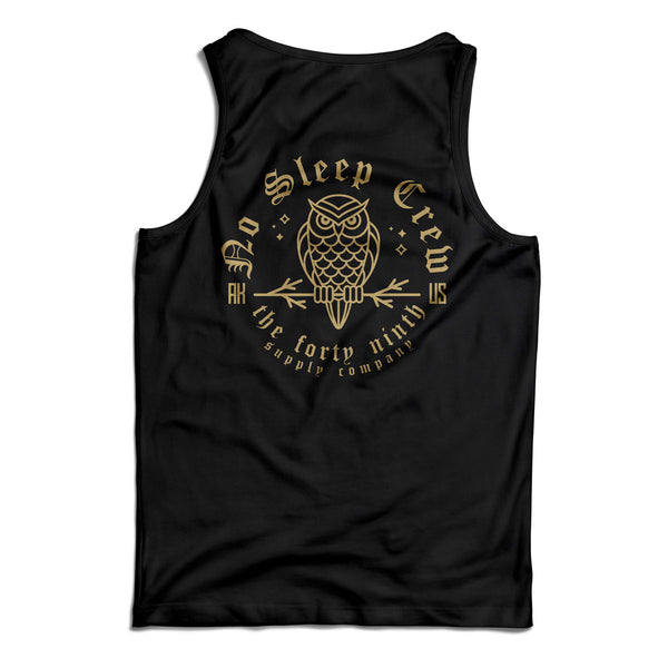 No Sleep Crew Black Tank Top