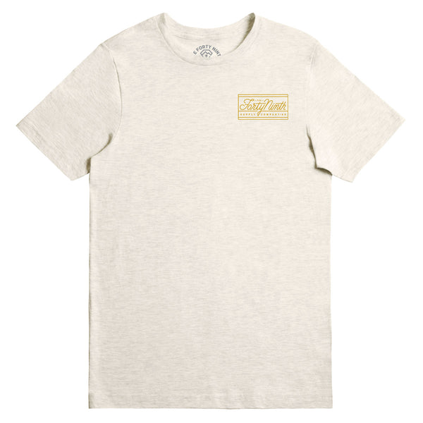 The Standard Logo Oatmeal Heather T-Shirt