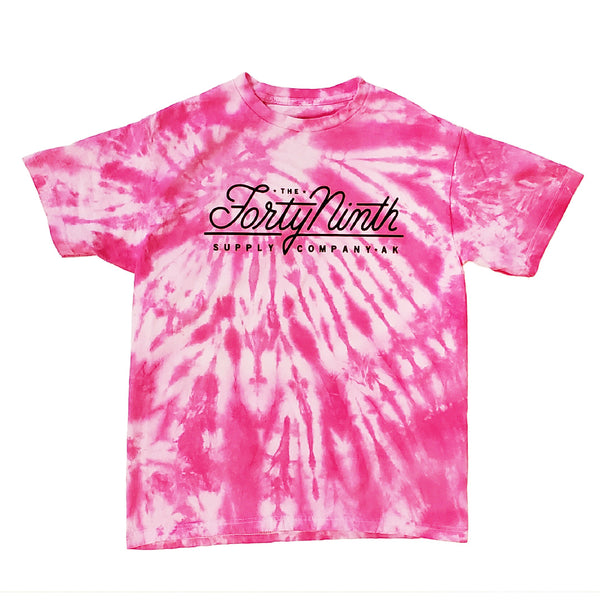 Pink Tie Dye True Logo T-Shirt