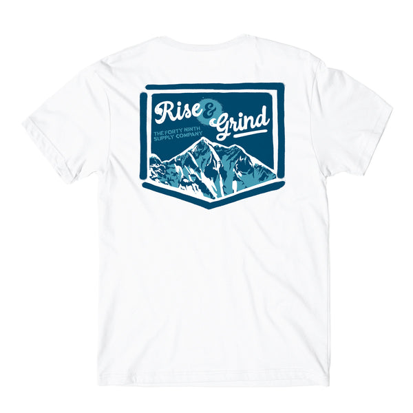 Rise And Grind White T-Shirt