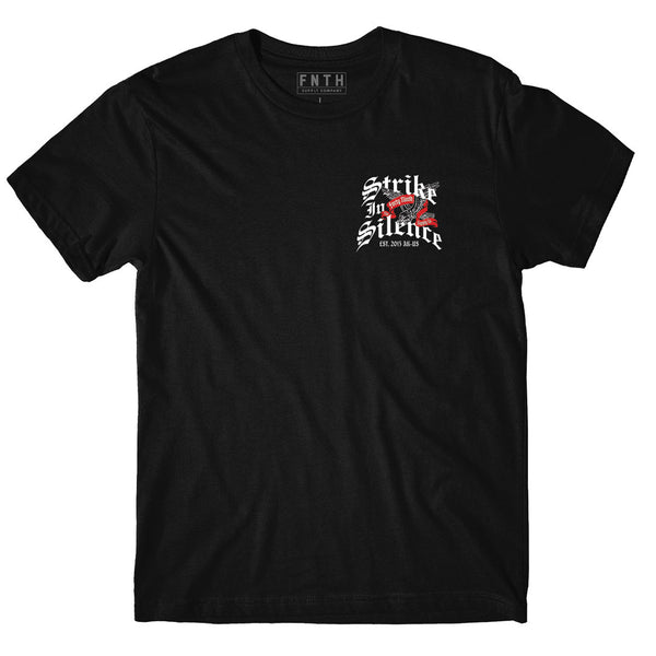Strike In Silence Black T-Shirt