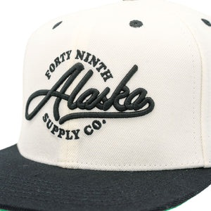 Alaska True To The North Cream/Black Snapback Hat