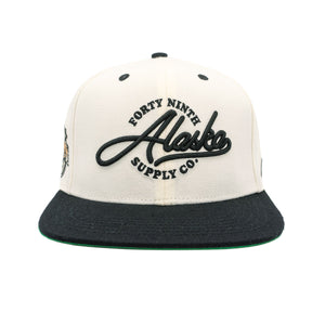 Alaska True To The North Cream/Black Snapback Hat