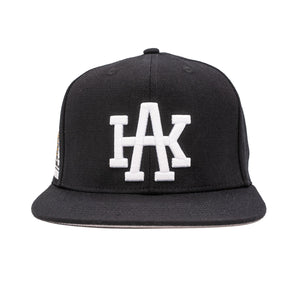 Protect Your Turf AK Monogram Black Snapback Hat