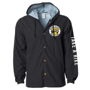 Take A Hike Black Hooded Coaches Jacket