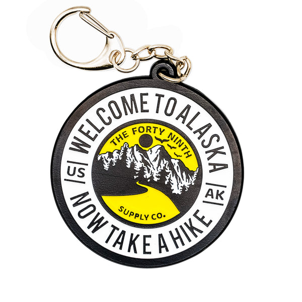 Take A Hike Metal Keychain