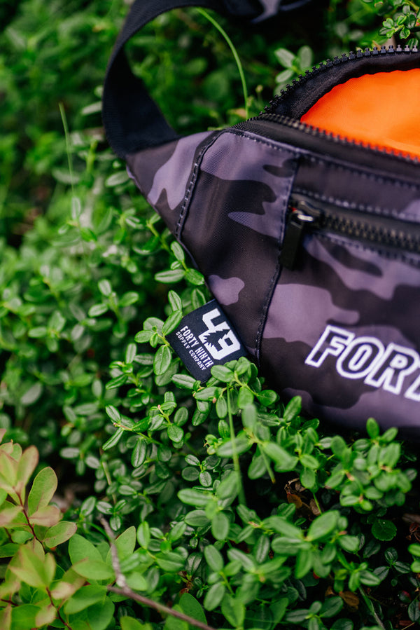 Forty Ninth Black Camo Waist Pack