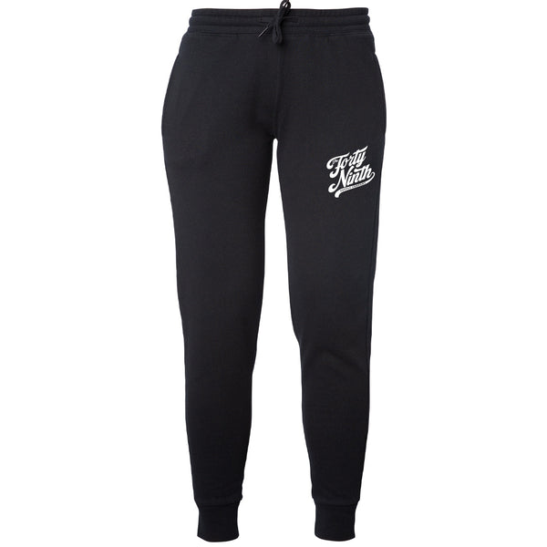 Women's Forty Ninth Script Black Jogger