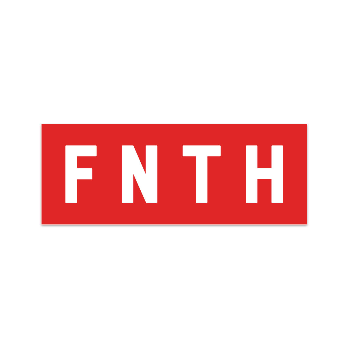 Fth Sticker FNTH Bar Logo Red Sticker – The 49th Supply Co.