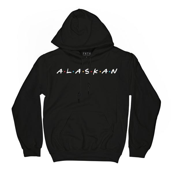 Alaskan Friends Black Hoodie