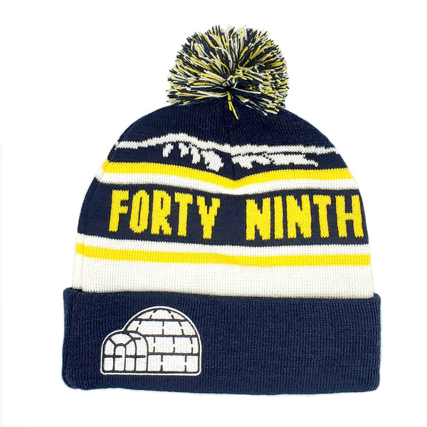 Forty Ninth Igloo Navy Pom Beanie