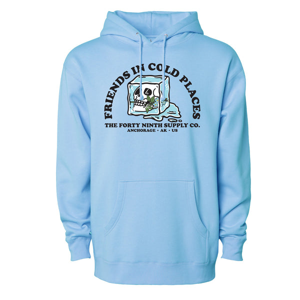 Friends In Cold Places Light Blue Hoodie