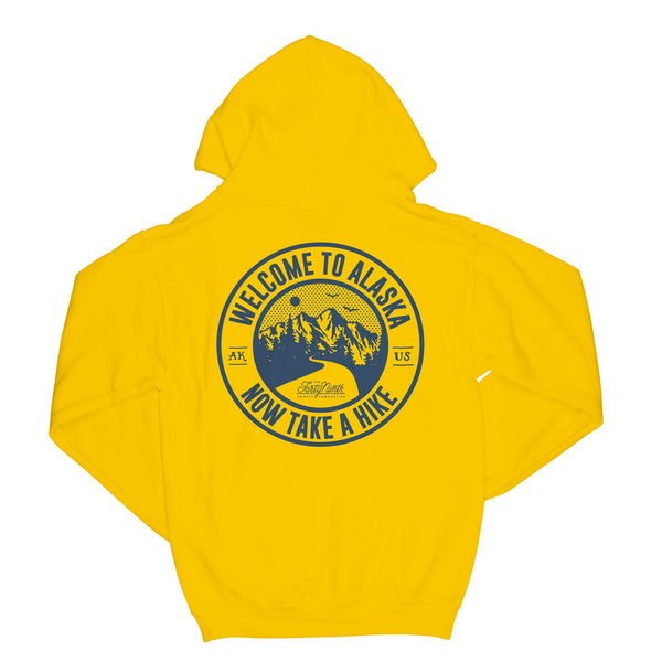Take A Hike Yellow Hoodie